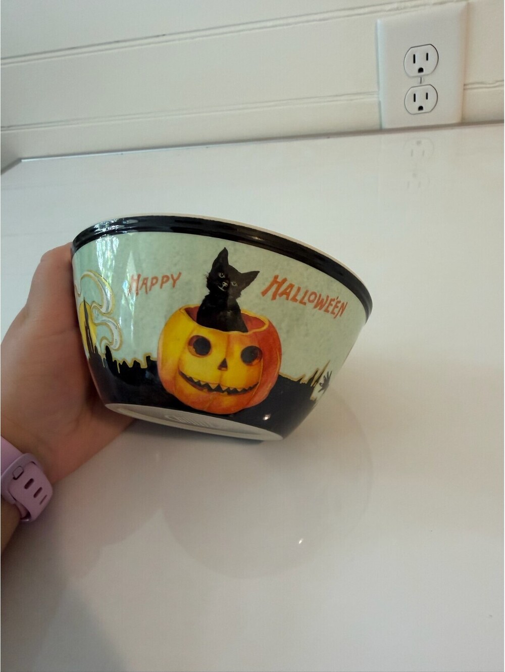 Vintage Williams Sonoma Happy Halloween Bowl